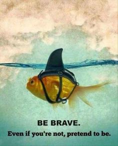 Be brave. Even if you're not, pretend to be.