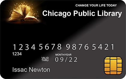 Creative library card graphic